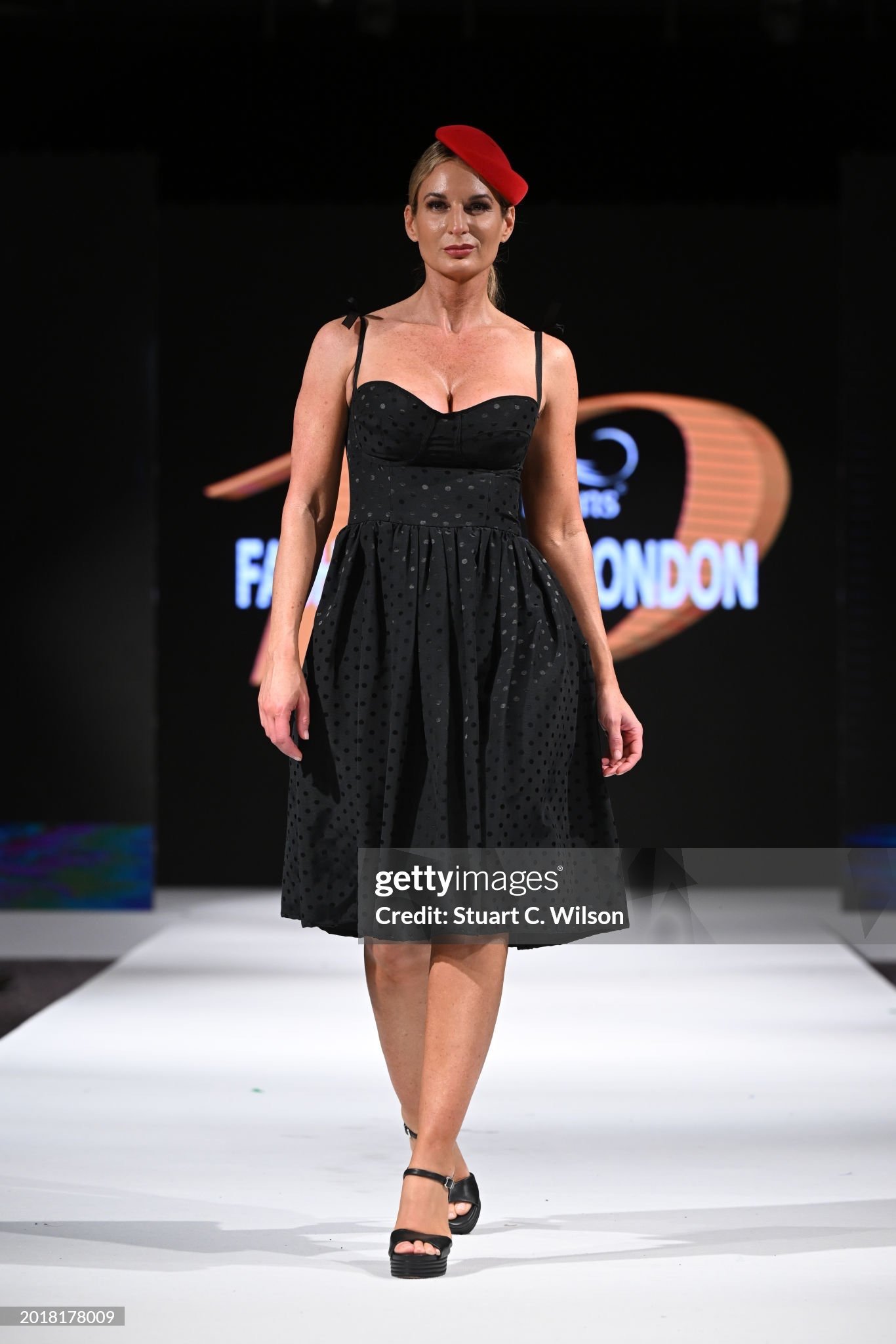 LondonFW ‘24. 
Black Bustier Dress.