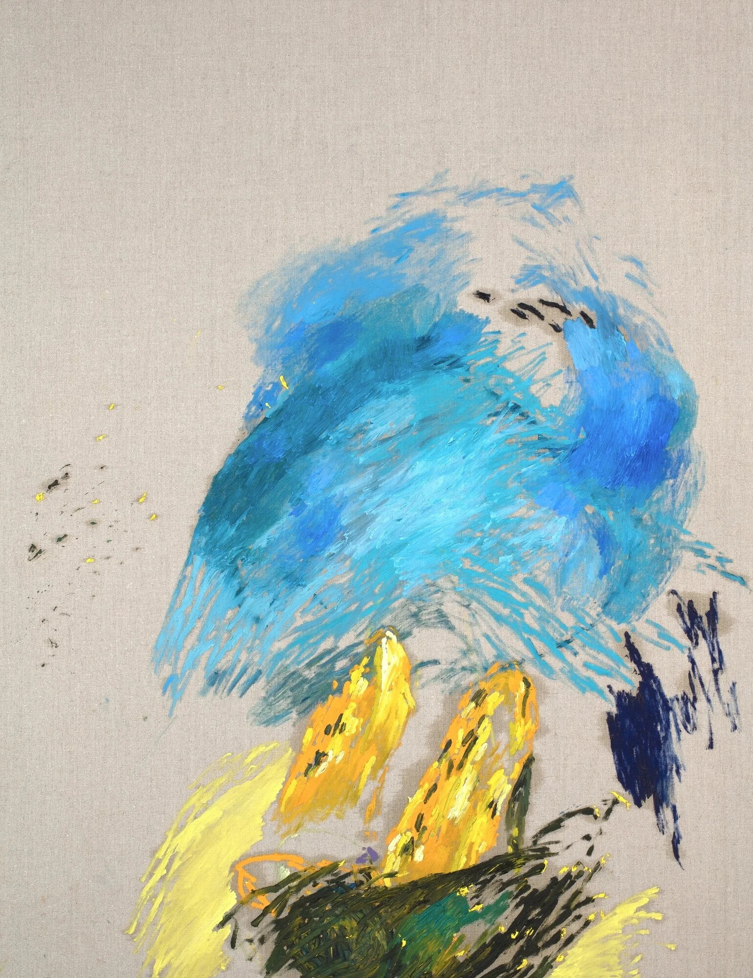 Lucy Jane Turpin, 'Figure in blue', 2020, Oil on linen, 1415 x 1100mm (unframed).jpg