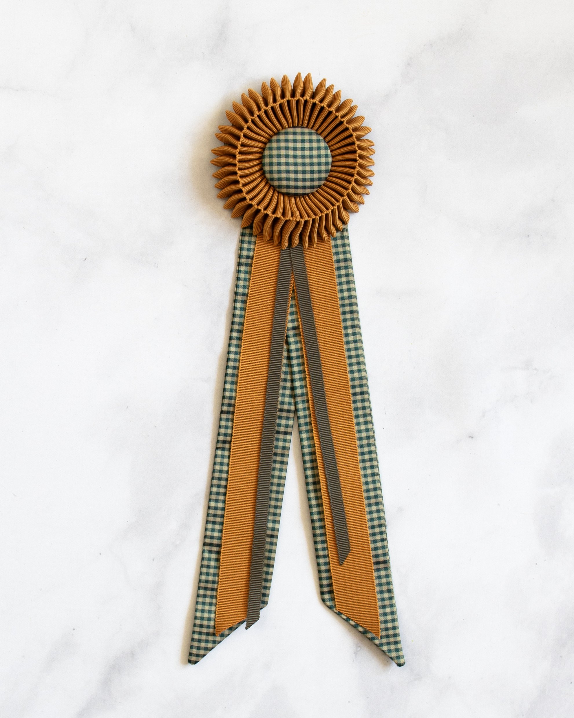 Dark Mustard Petersham Rosette — Series A, No. 1