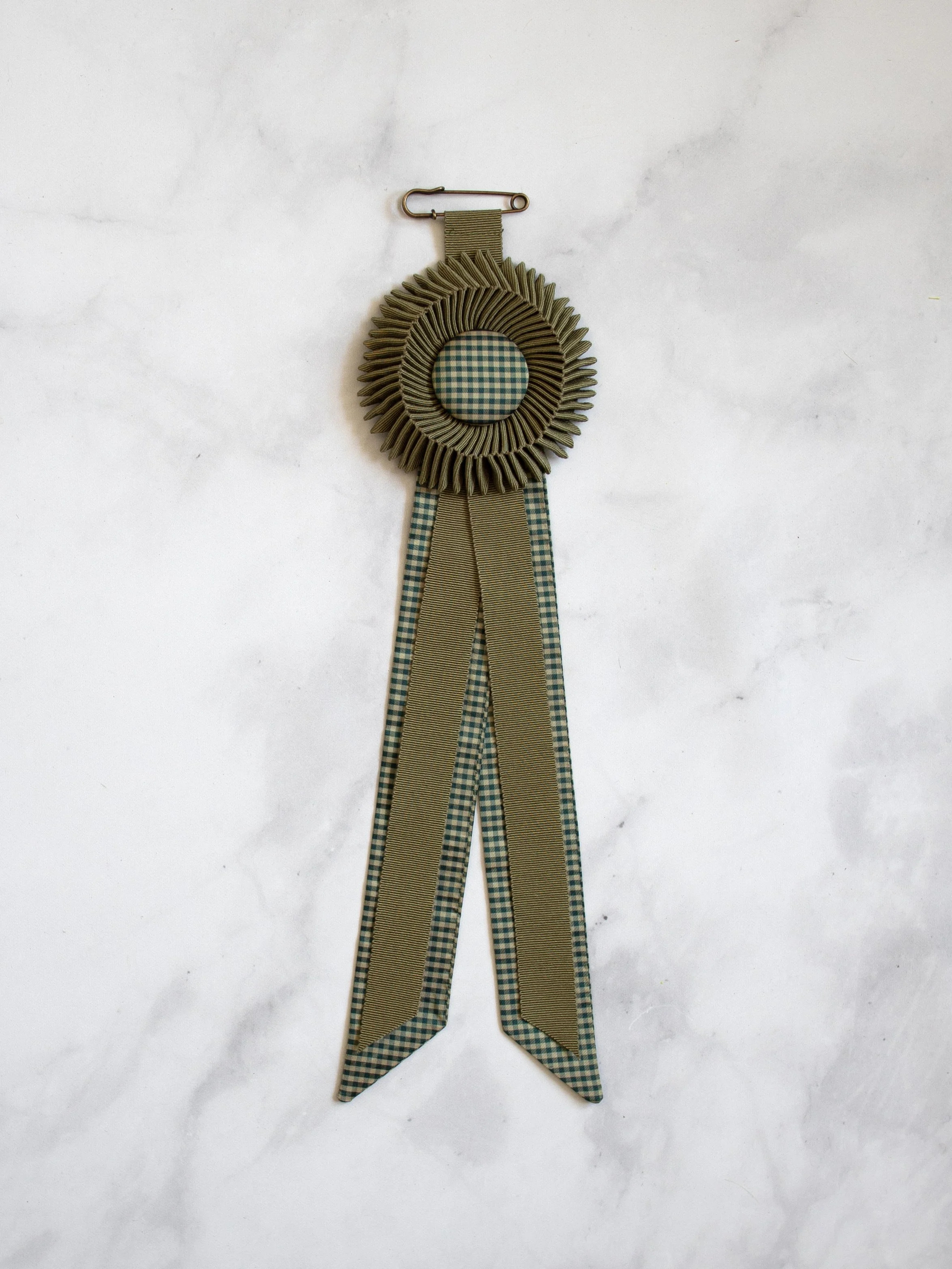 Moss Petersham Rosette — Series A, No. 5