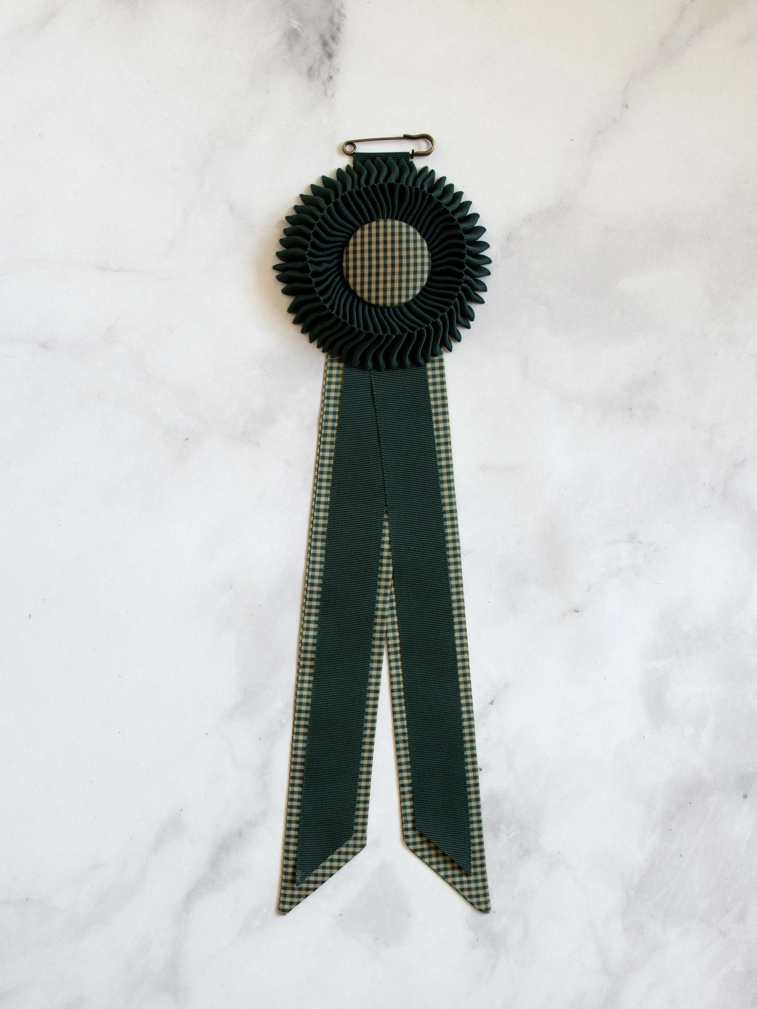 Forest Green Petersham Rosette — Series A, No. 6
