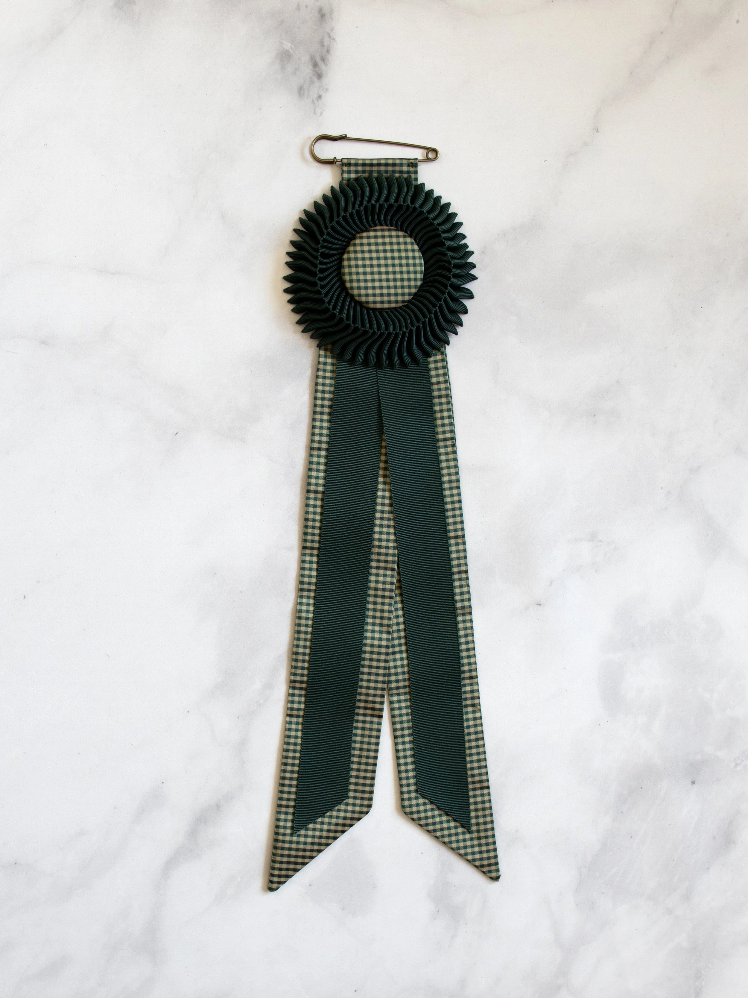 Forest Green Petersham Rosette — Series A, No. 12