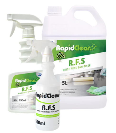 RapidClean R.F.S Rinse Free Sanitiser BUNDLE