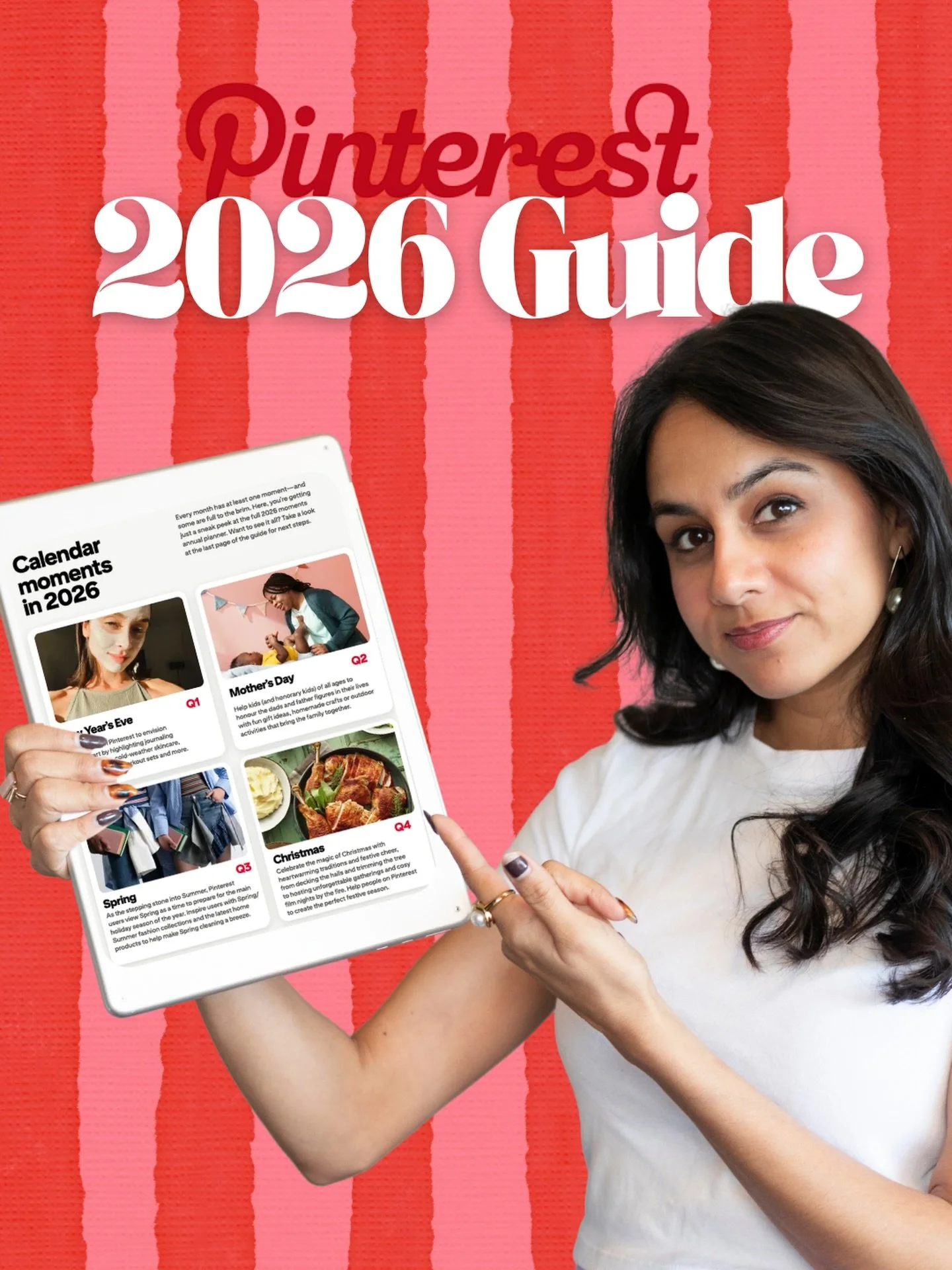 If you&rsquo;re looking for ideas to help you plan out content this year &mdash; Pinterest just shared their 2026 Planning Guide. 

It&rsquo;s split into:
- Calendar moments 📆
- Life moments 🍼
- Big moments 🏆

I&rsquo;ve got the guide linked in my