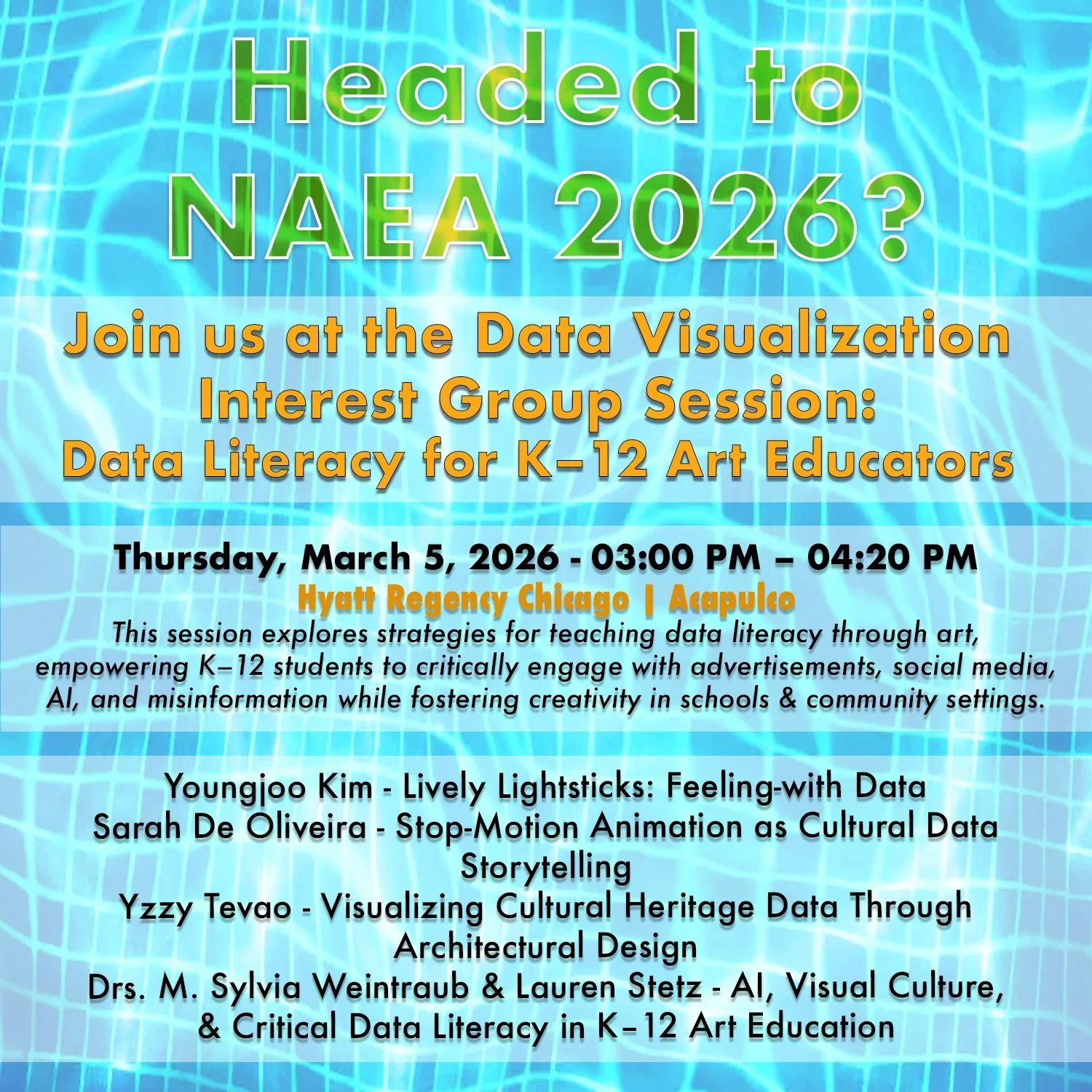 Social Media Post, Data Visualization Interest Group, National Art Education Association