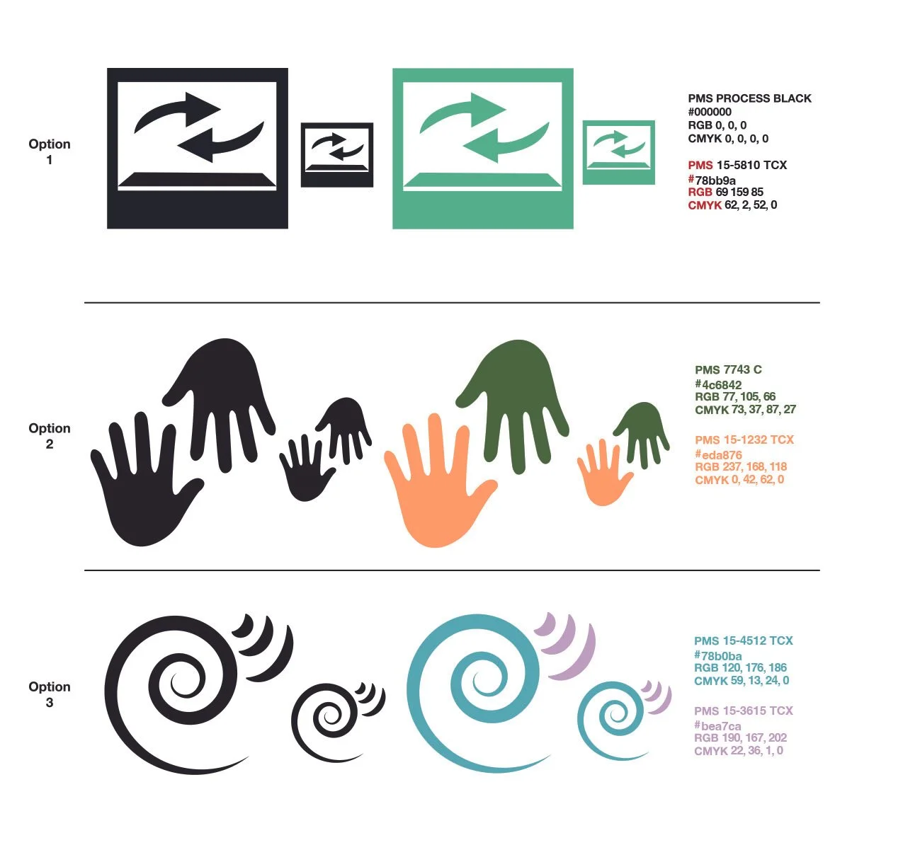 Sample logo design for socially engaged art gallery