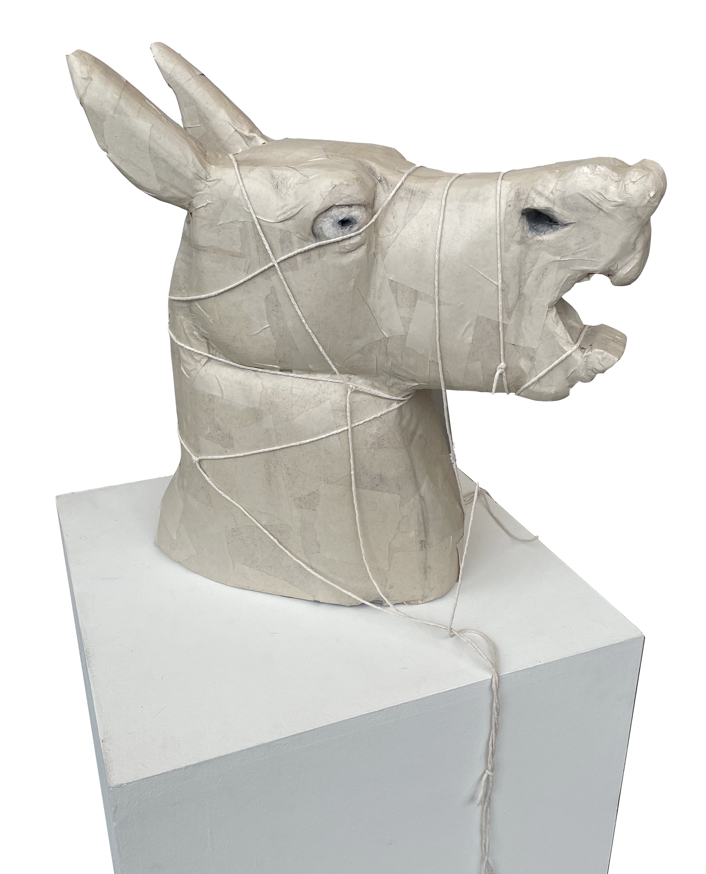 “Self-Portrait.” Sculpture (Mixed Media). 2022. Dimensions variable. Course: 3D Foundations.