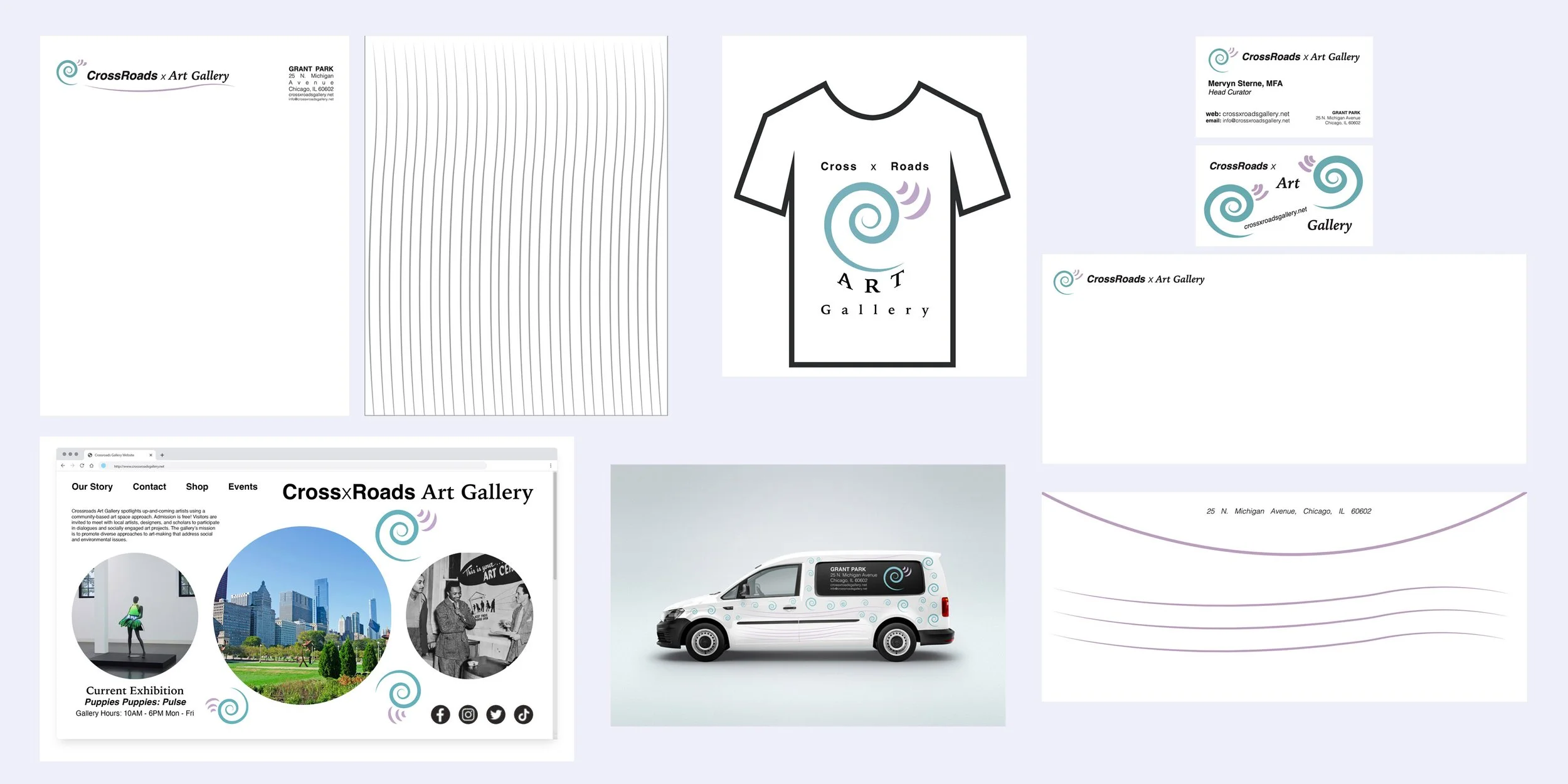 Sample designs for socially engaged art gallery