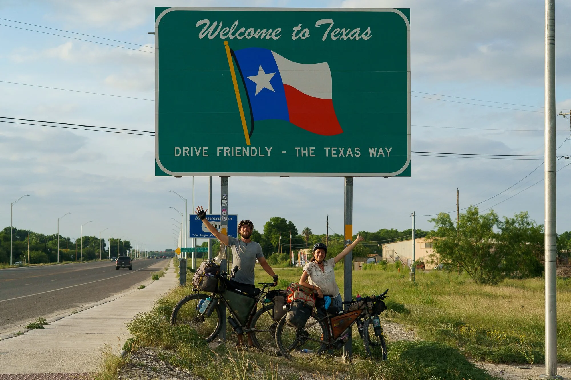 Cycling Texas United States Sign