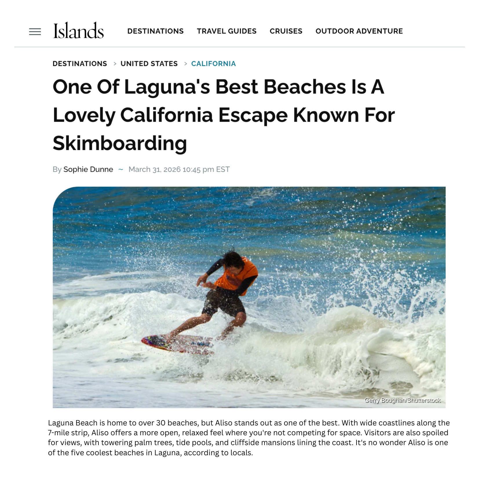 One Of Laguna's Best Beaches Is A Lovely California Escape Known For Skimboarding
