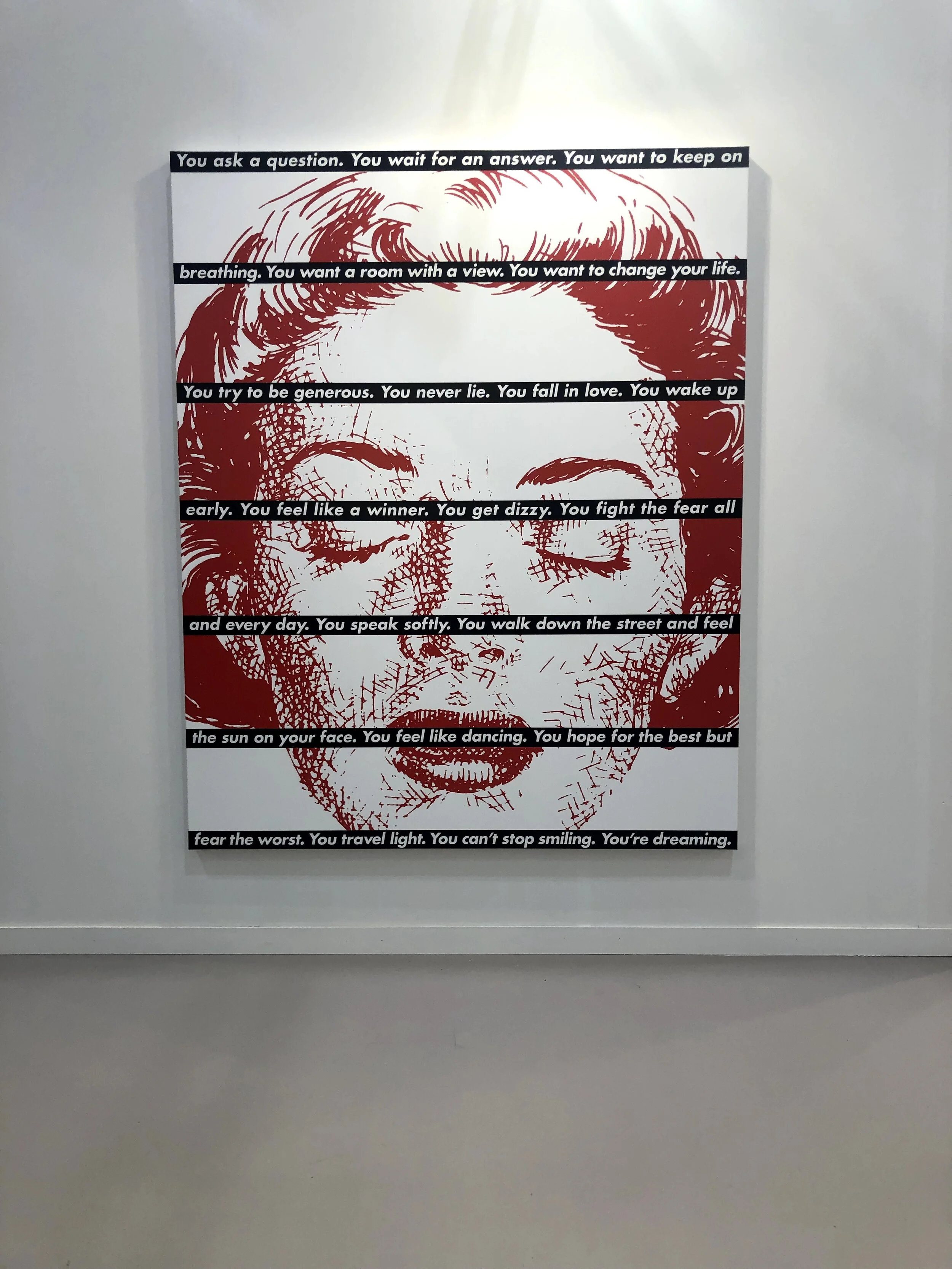 Barbara Kruger, Frieze Los Angeles, February 2019. Photograph by Billie Rae Vinson