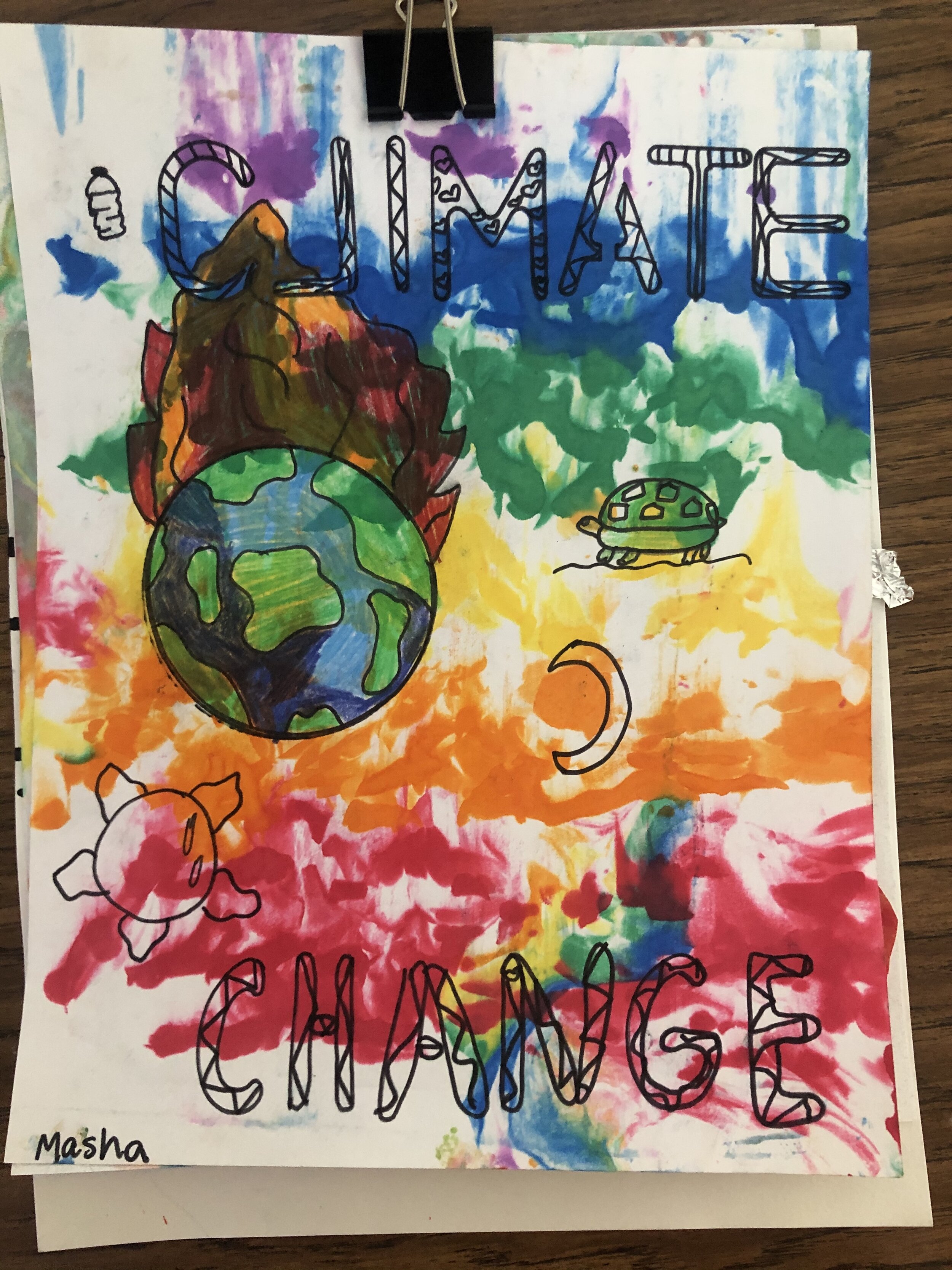 Students used words and images to create an artwork about an issue that is important to them. Inspired by Hugo Gellert’s series of illustrations for Century of the Common Man: Two Speeches by Henry A. Wallace (1943)