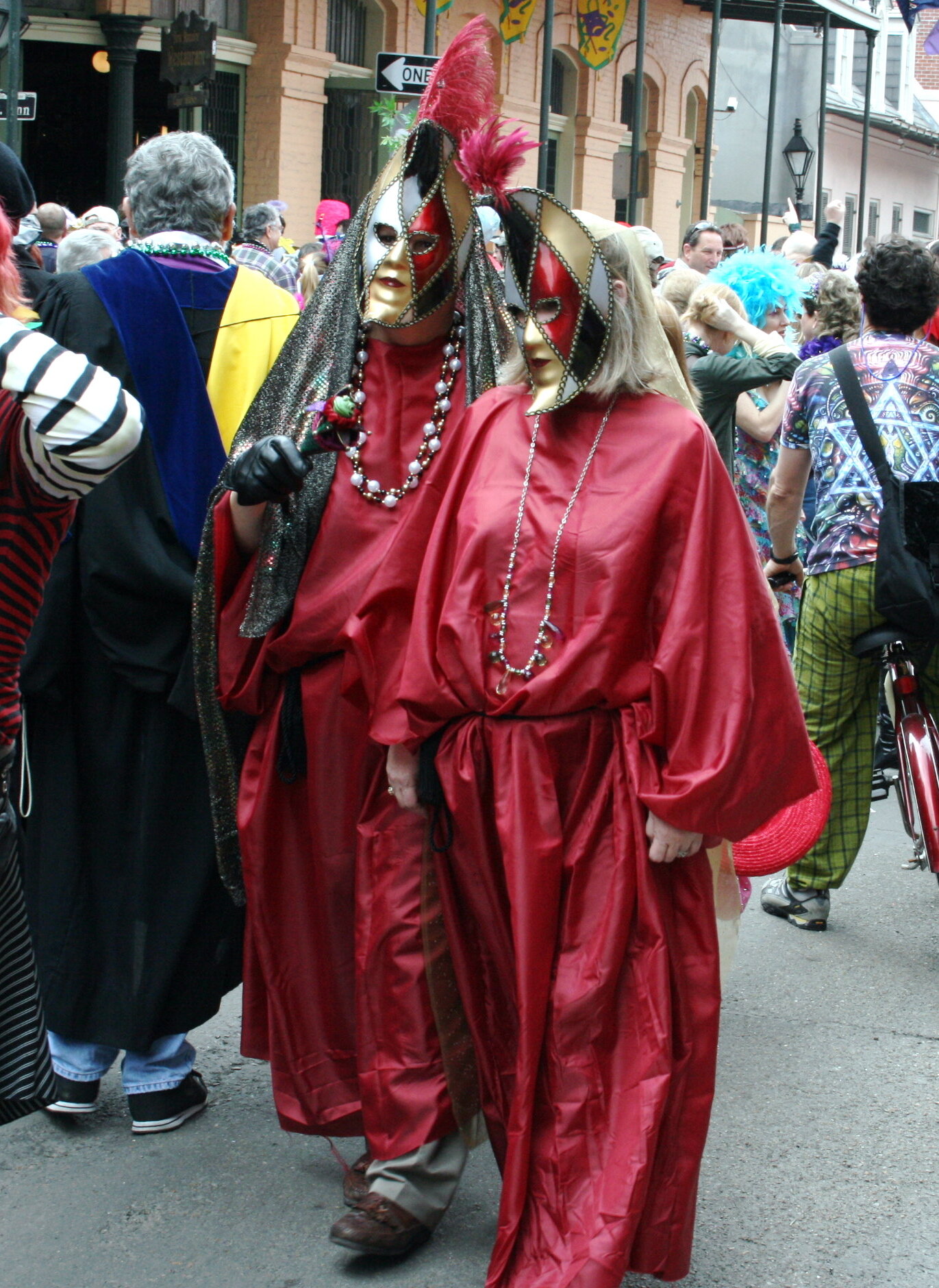 Masking on Chartre Street