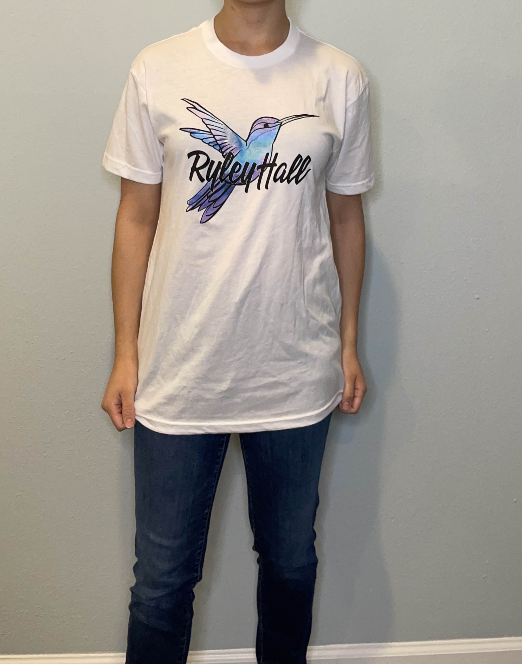 Signature Hummingbird T-Shirt in White.jpg