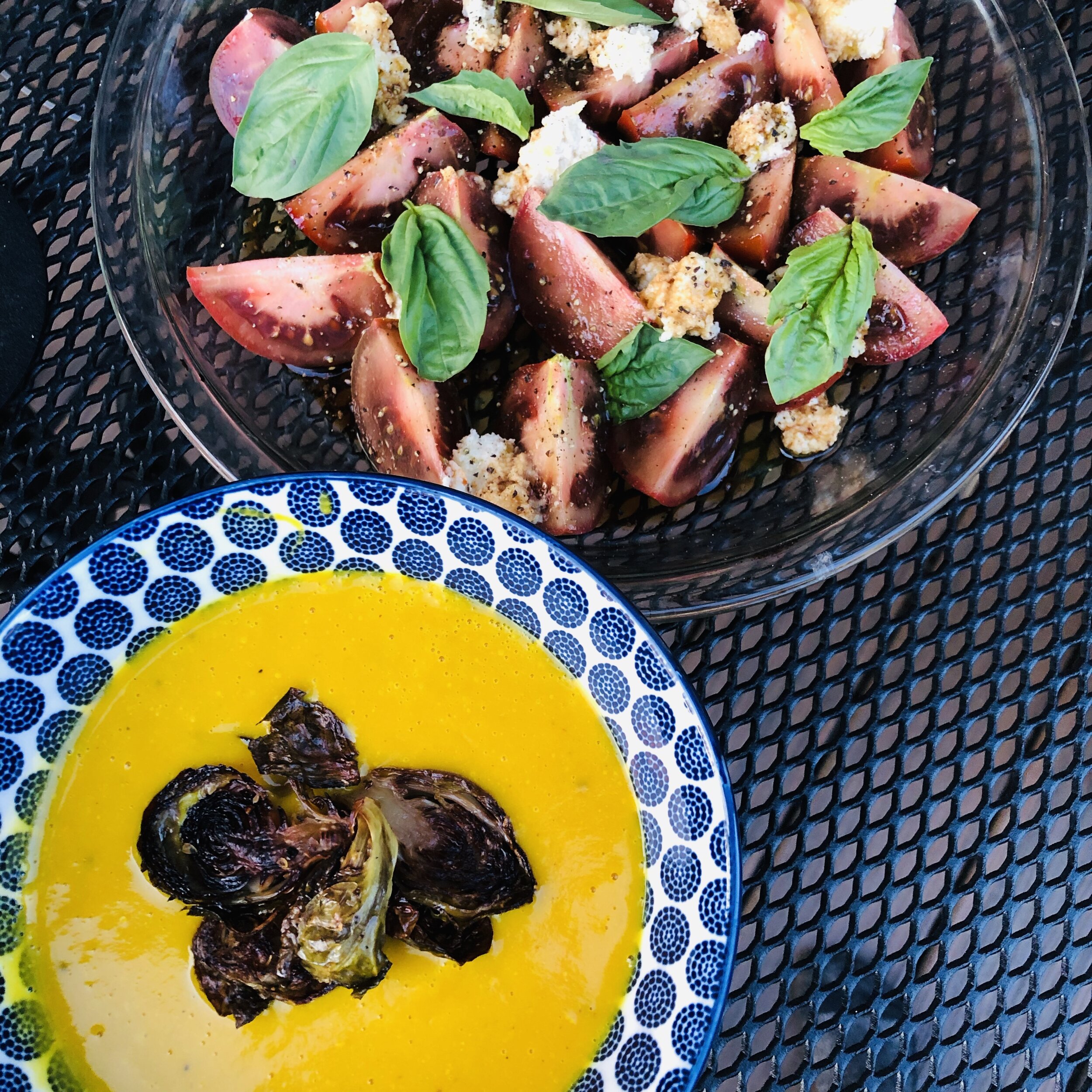 Roasted Butternut Squash Saffron Soup