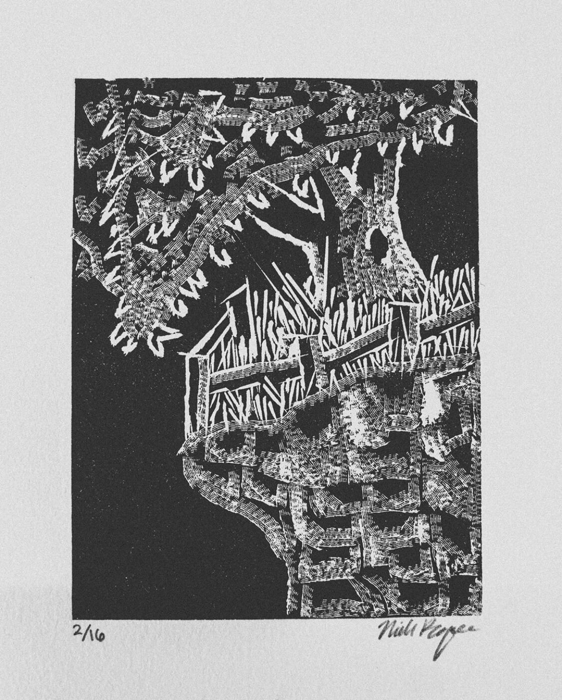 Wood Engraving Print