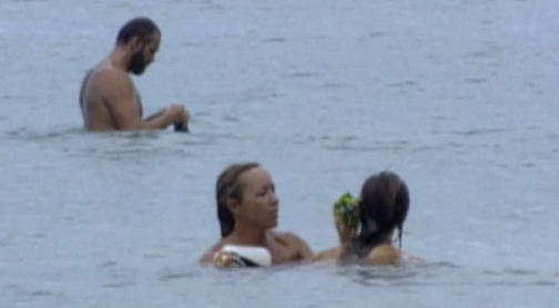 Sue and Kelly after the reward challenge.  All screenshots via Amazon Prime Video.