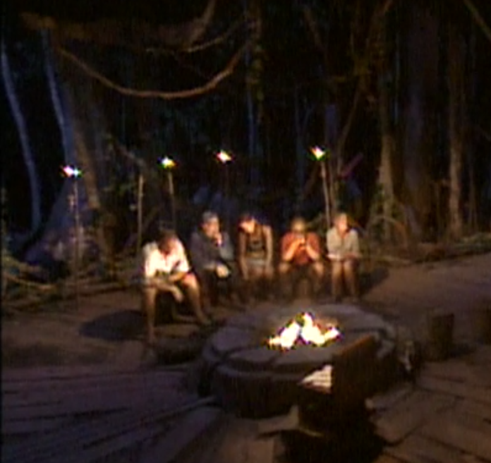 Check out the torch behind Sean.  All screenshots via Amazon Prime Video.