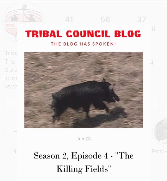 Question:  Do you think you would butcher a pig to help your game?
.
.
Read more about Season 2, Episode 4 and find out why the episode was entitled &ldquo;The Killing Fields&rdquo;. .
.
Link in bio!
.
.
#survivor #survivor2020 #oldschoolsurvivor #se