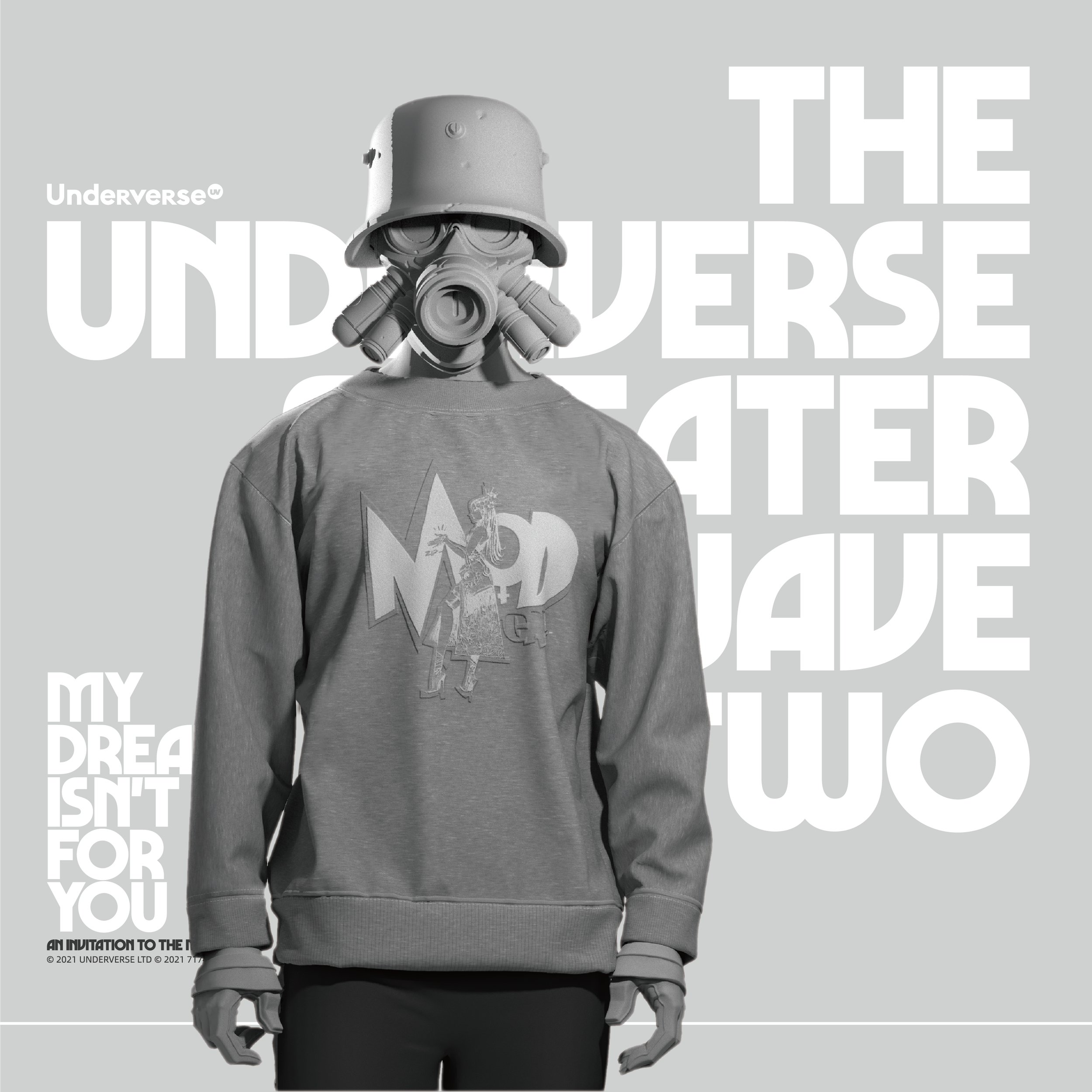 2021 UV SWEATER WAVE TWOunderverse
USD $75 eachPrice Includes Worldwide ShippingMATERIAL100% Cottondesigner toy, colleactibles
APPAREL
UNDERVERSEunderverse.com
