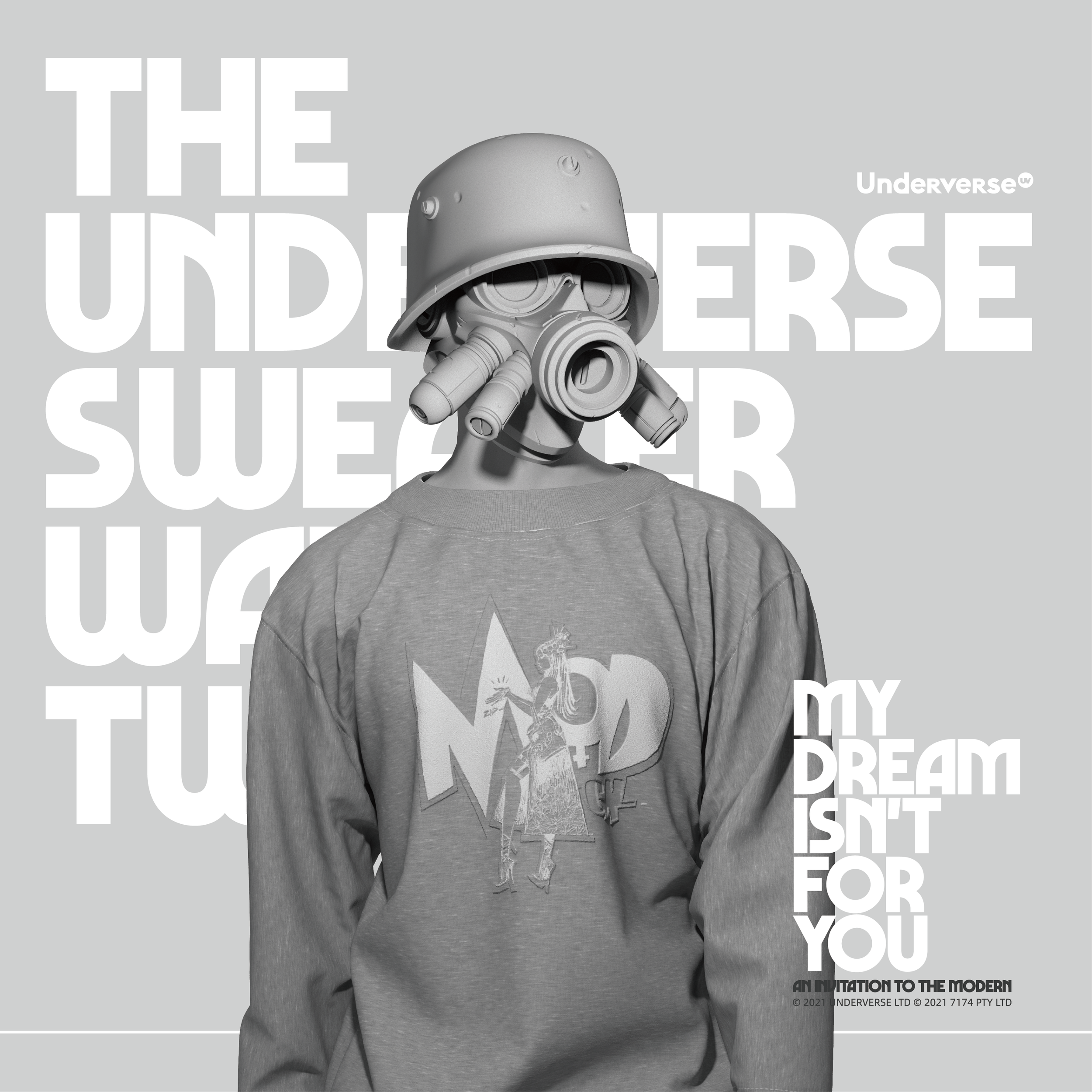 2021 UV SWEATER WAVE TWOunderverse
USD $75 eachPrice Includes Worldwide ShippingMATERIAL100% Cottondesigner toy, colleactibles
APPAREL
UNDERVERSEunderverse.com