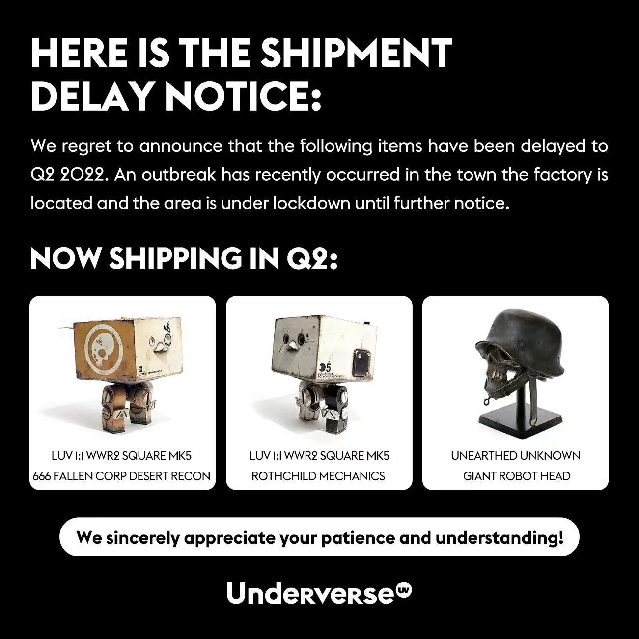 SHIPPING UPDATE MARCH 2022