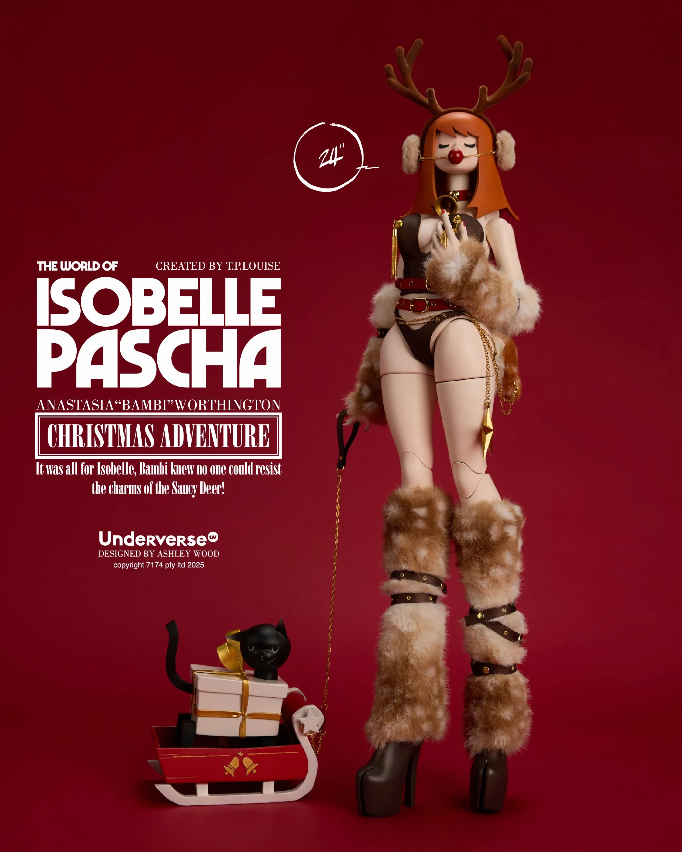 CHRISTMAS ADVENTURE BAMBI 24" PRE-ORDER DEC 23rd! 