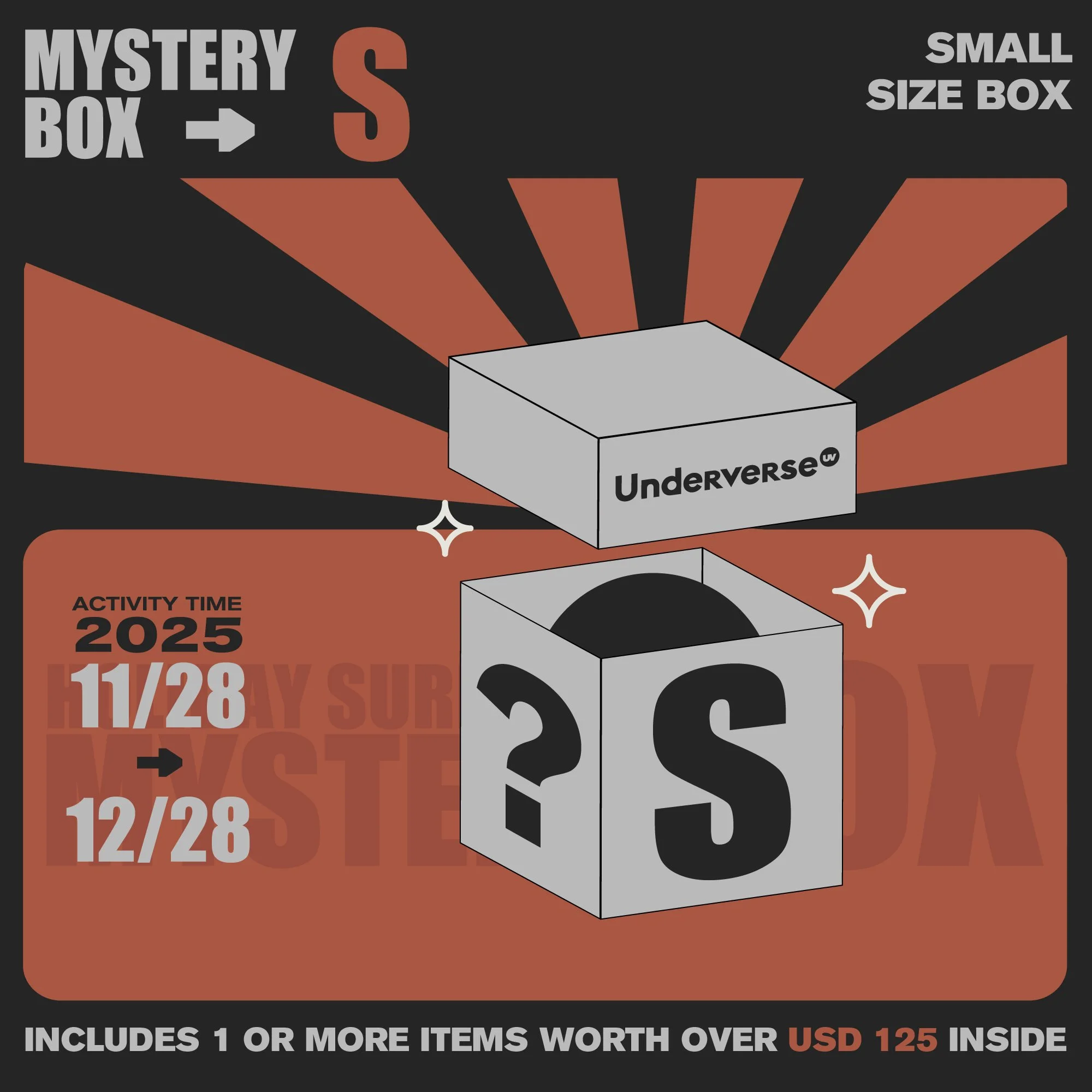 UV HOLIDAY 2025 MYSTERY BOX S Size