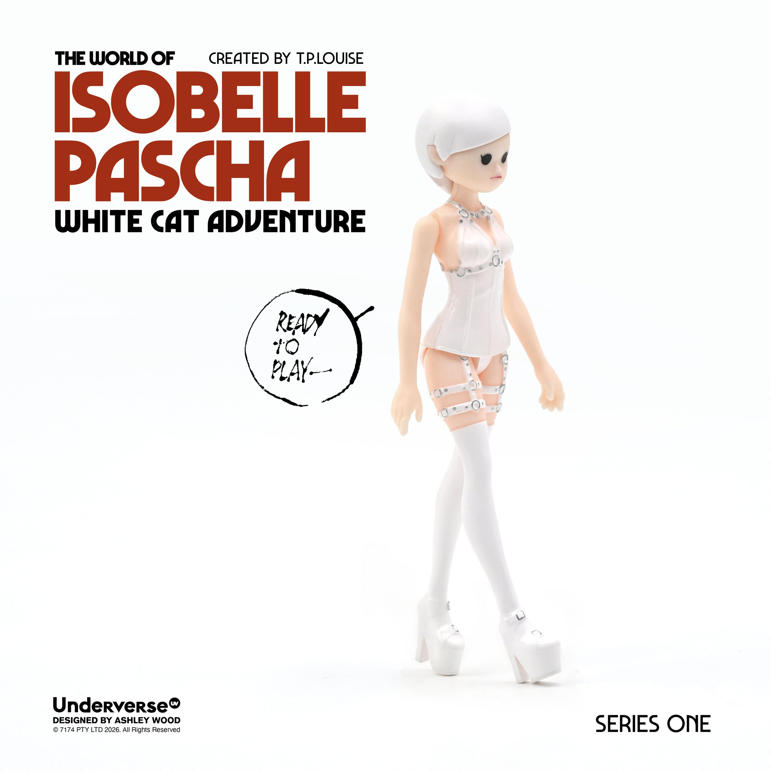 WHITE CAT ADVENTURE ISOBELLE PASCHA 3.75” ADVENTURE SERIES