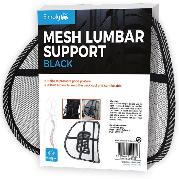 Chair Mesh Lumbar Support Car Seat Back Support Cushion - China Car  Cushion, Car Seat Support