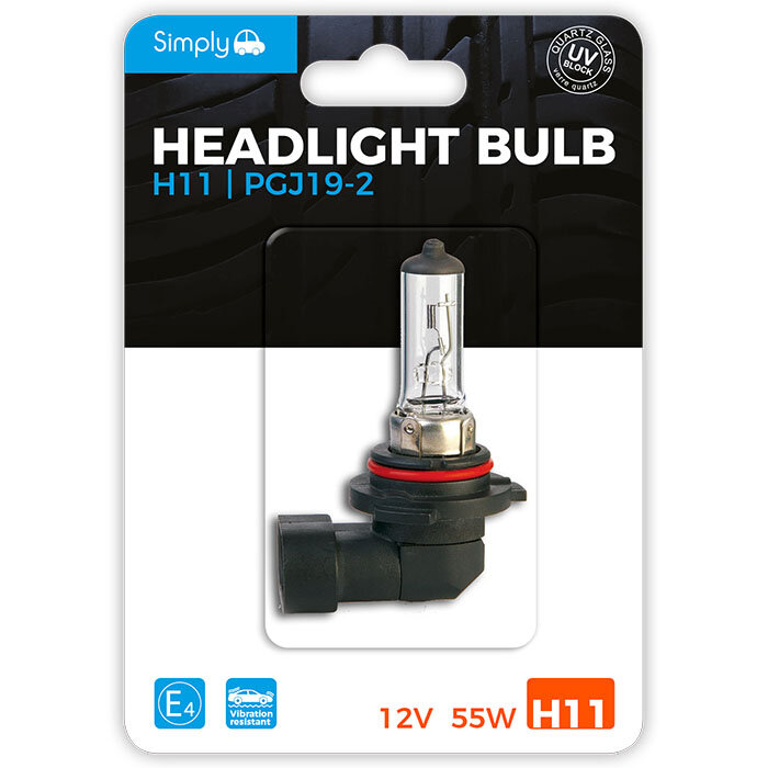 Simply Brands — H11 S711BL Headlight Bulb Blister 12V 55W PGJ19-2