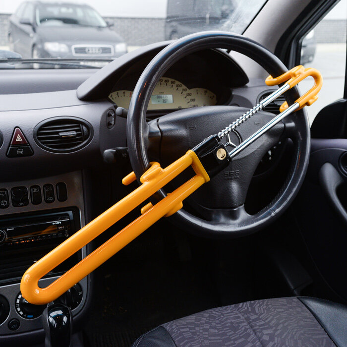 Steering lock bar