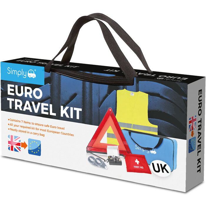 Family Motoring & Leisure New Euro European Travel Kit For Driving In France Eurolites With French Breathalysers 1-9 European Driving Kit 9 