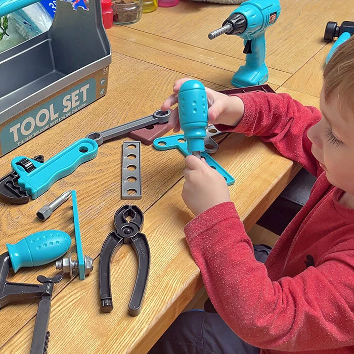 Simply Brands — Kids 18Piece Toy Tool Set with Carry Case