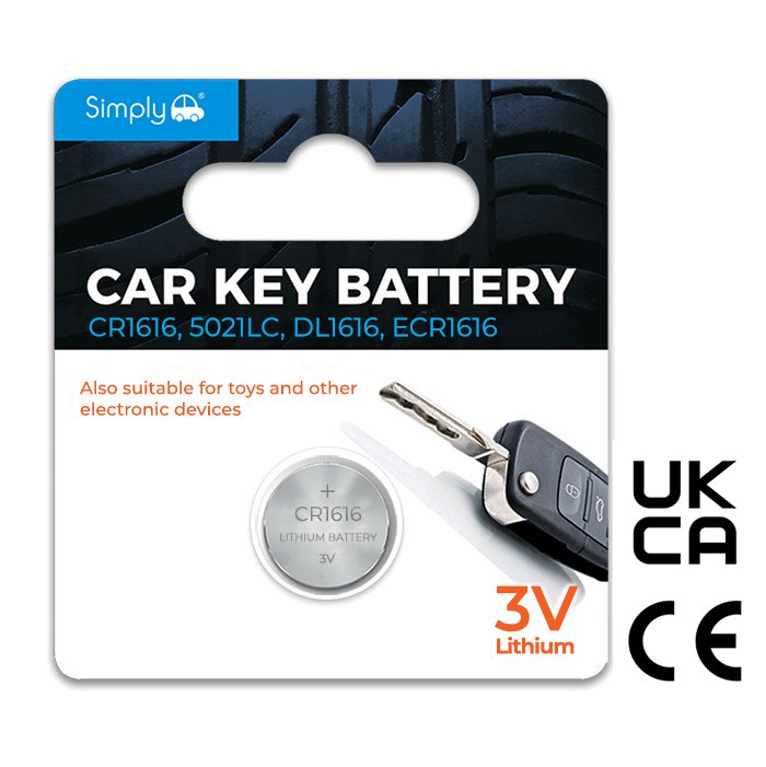 CR1616 - Keyless Entry Remote Key Fob Battery