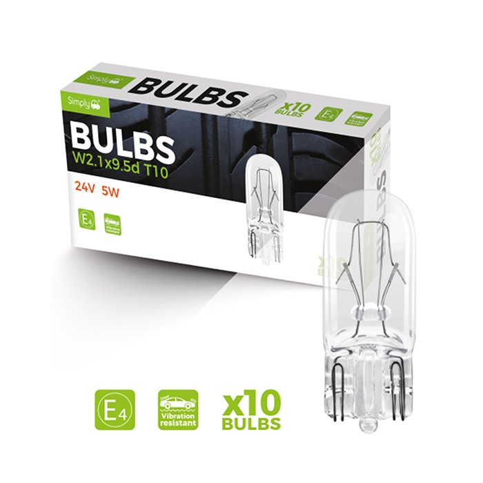 Capless LED Bulb 12v 5w (W2.1x9.5d)
