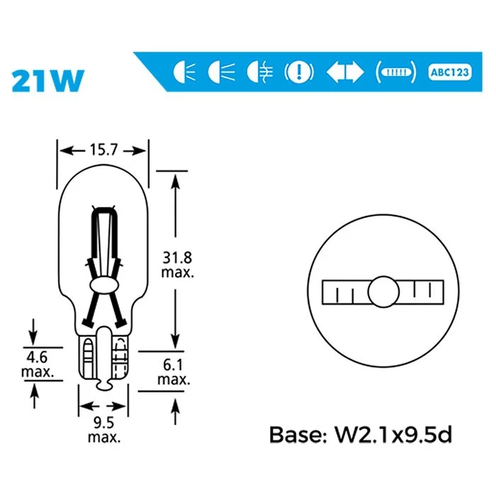 Simply Brands — HB4 S9006BL Headlight Bulb Blister 12V 51W P22D