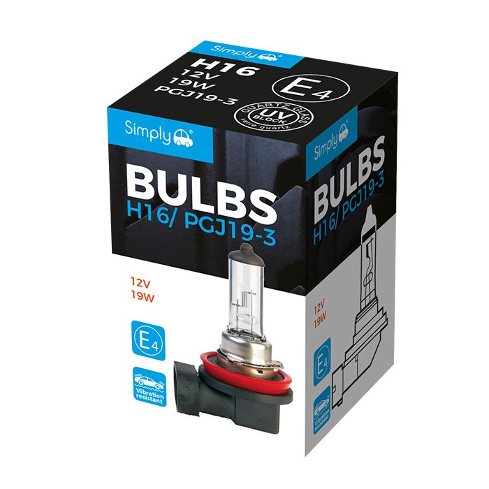 Simply Brands — H16 SH16 Headlight Bulb 12V 19W PGJ19-3