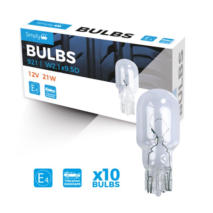 Simply Brands — 2pk P21/5W S380 Auxiliary Bulb Blister 12V 21/5W BAY15D