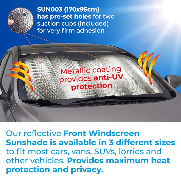 Simply Brands — Front Windscreen Silver Sunshade