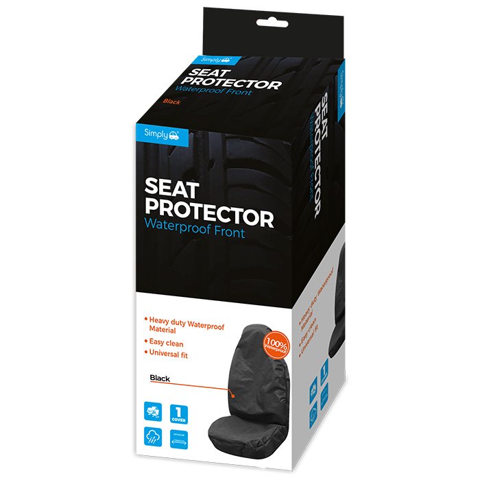 PROTEX Seat Protector for Car Seats, Workshop Protectors, Non-Slip and  Waterproof, Dirt-Resistant Oxford Material, Ideal Fit, Black (Pack of 2) :  : Automotive