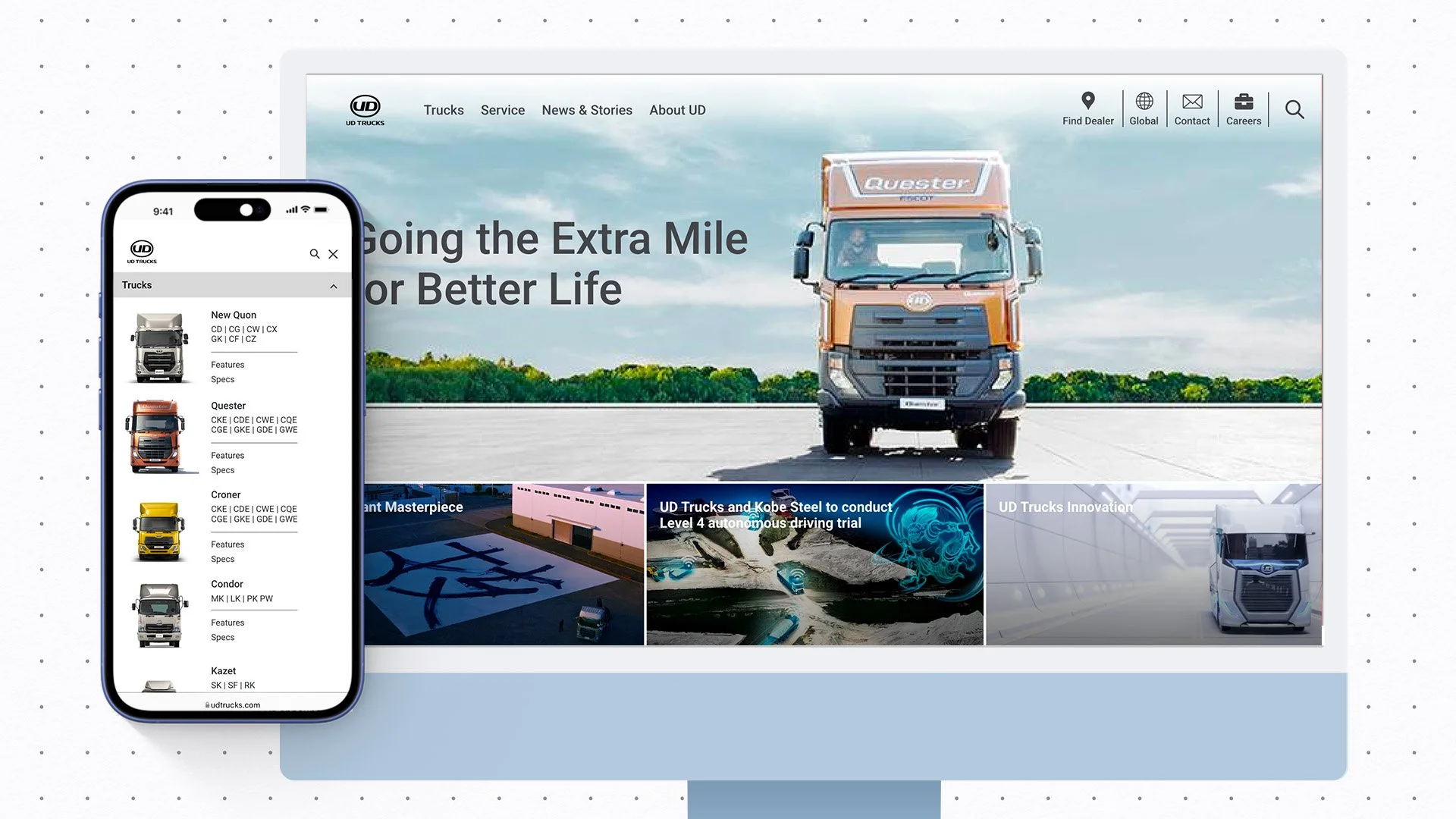 Website Redesign for Global Trucking Company