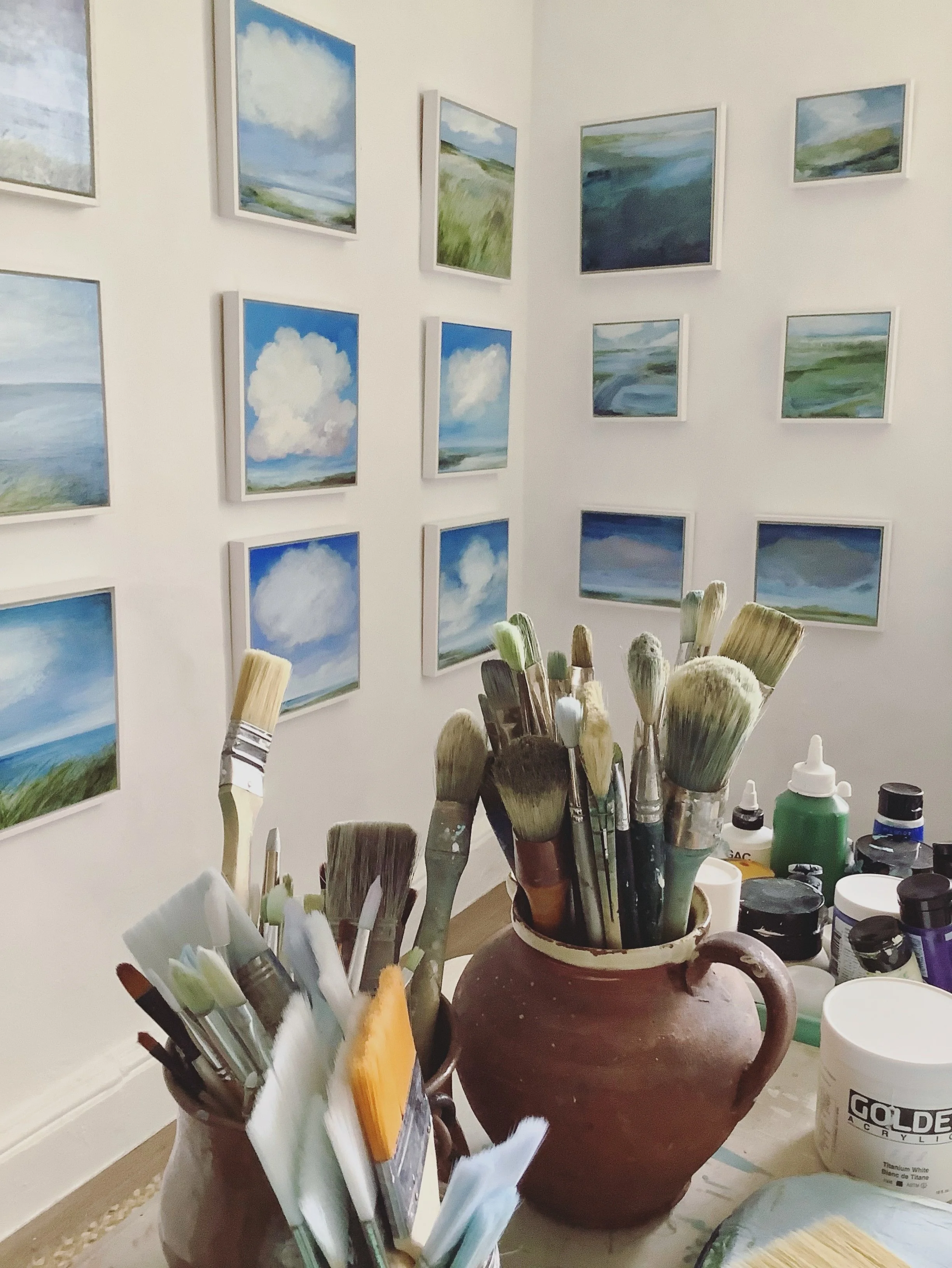 Saying goodbye&hellip;.
Creating this collection has been a joy for me. It started last year with a handful of colour pencils and a new sketchbook, simple, quiet, peaceful moments walking and cloud gazing. Finding a place to stop, to take in the expa