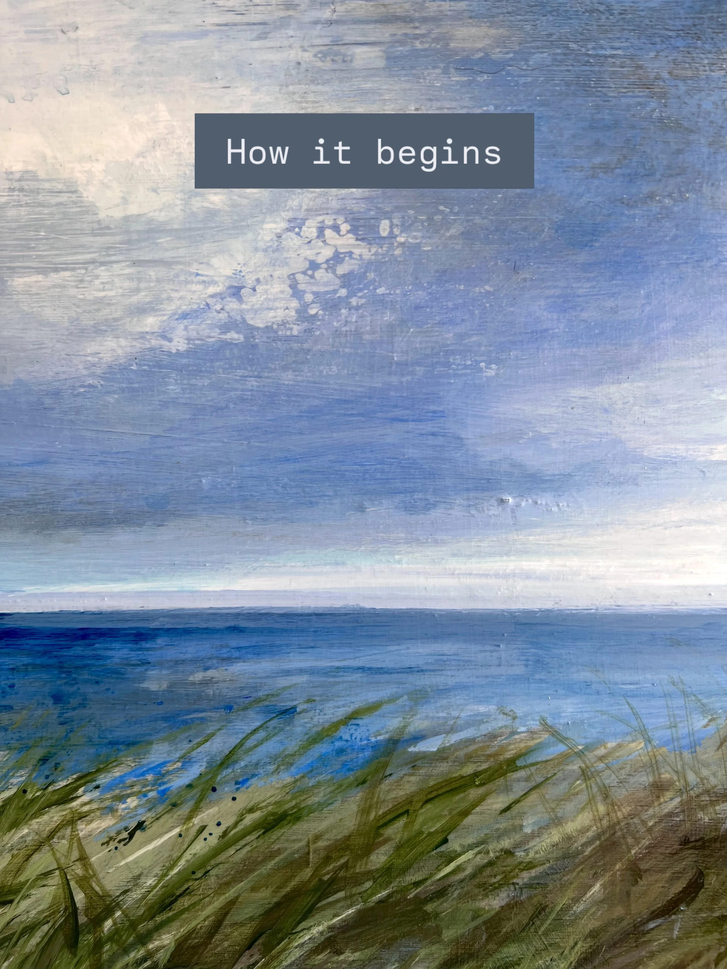 Most of my paintings begin with a walk&hellip; If I&rsquo;m lucky finding a good spot to sit and take in the view, where I can sketch. I like to notice what&rsquo;s drawing my eye, get some notes down, a few lines to start with. It&rsquo;s about the 