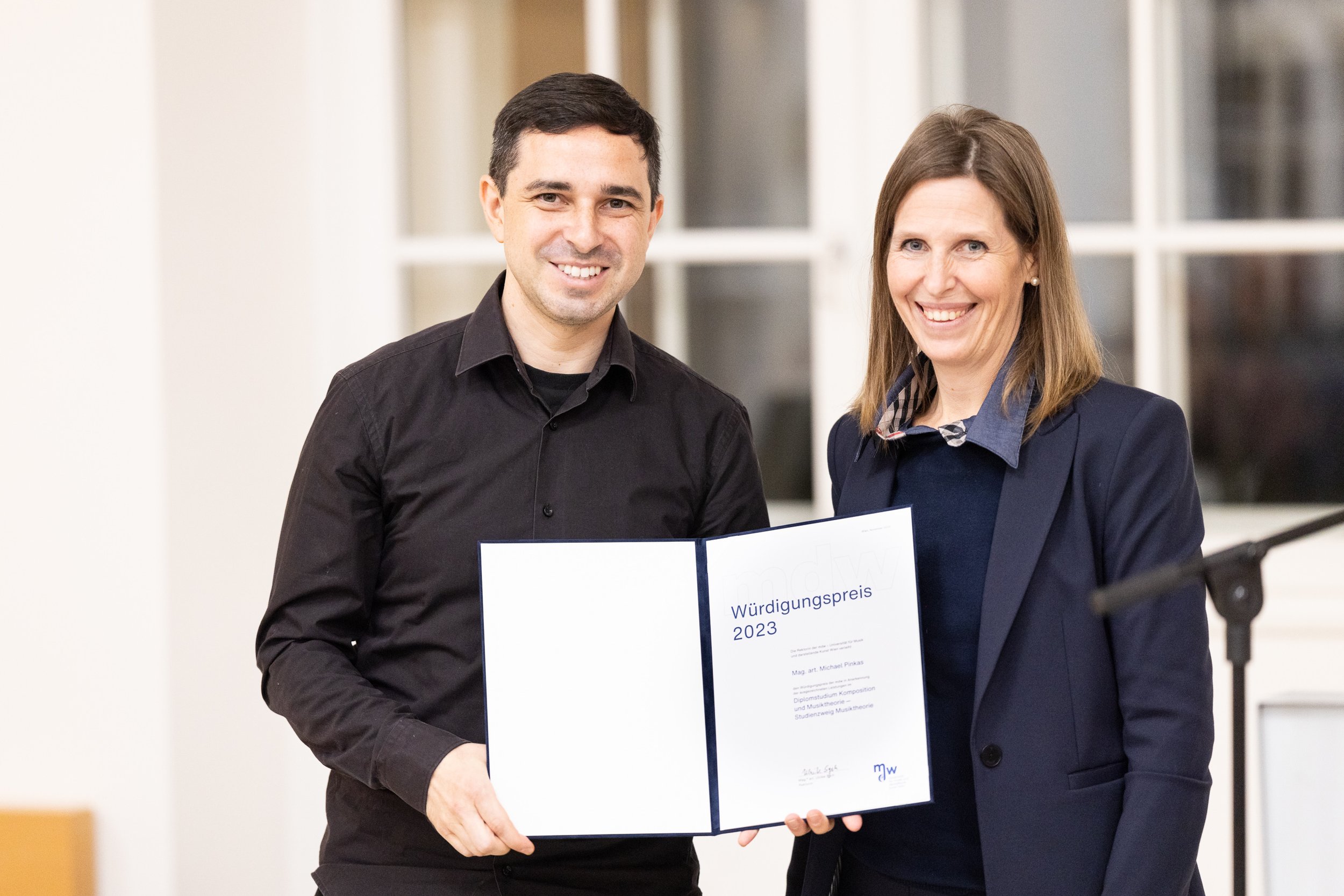 Prize of Honour 2023 (Würdigungspreis) of the University of Music and Performing Arts Vienna