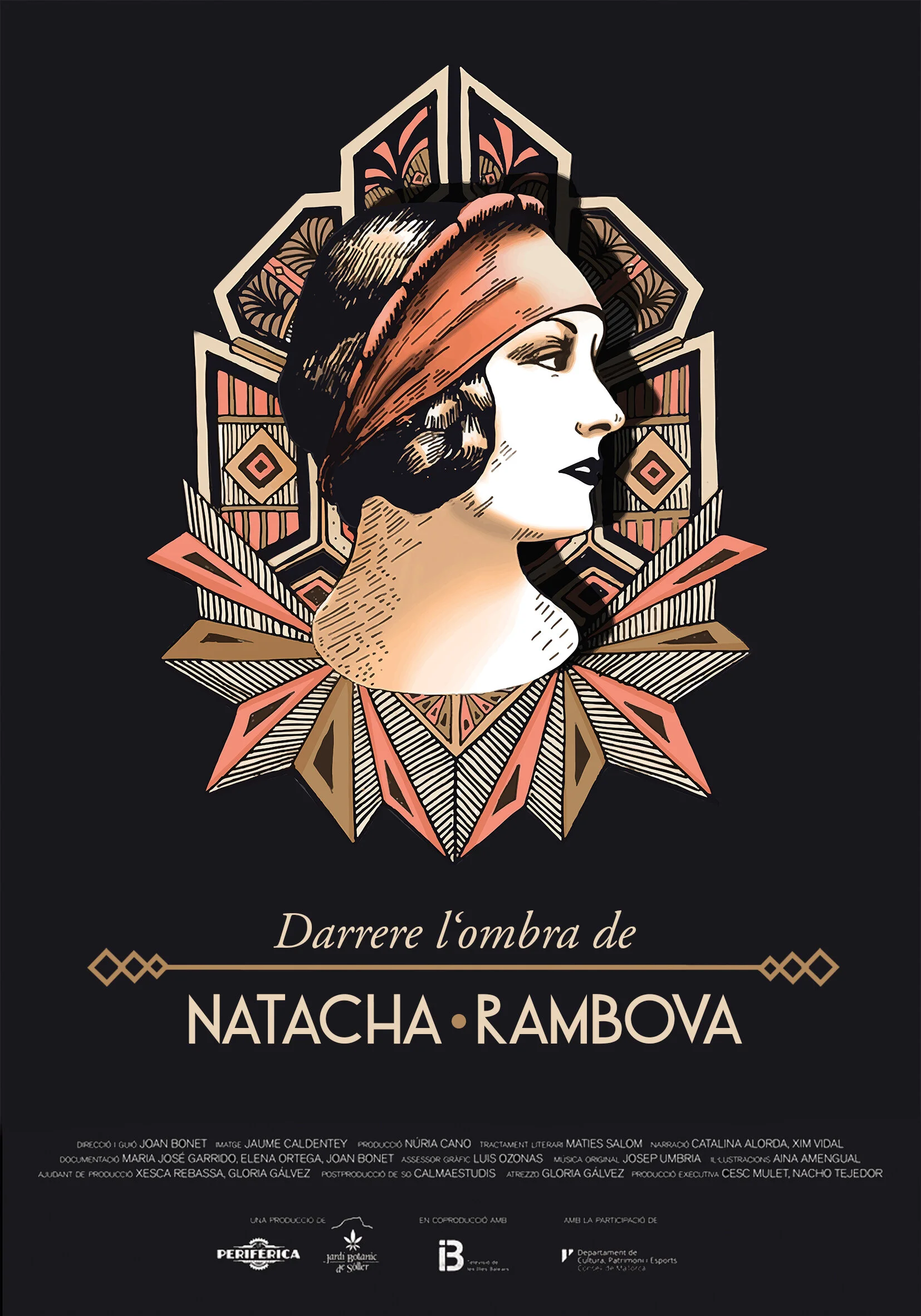 Imatge i il·lustacions del documental "Darrere l'ombra de Natacha Rambova" de Georgina Sas i Cesc Mulet. La Perifèrica, 2019