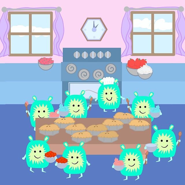 The family that bakes together, stays together ❤️ &gt;&gt; Swipe for more! 
#TheSquiggles #12squiggles