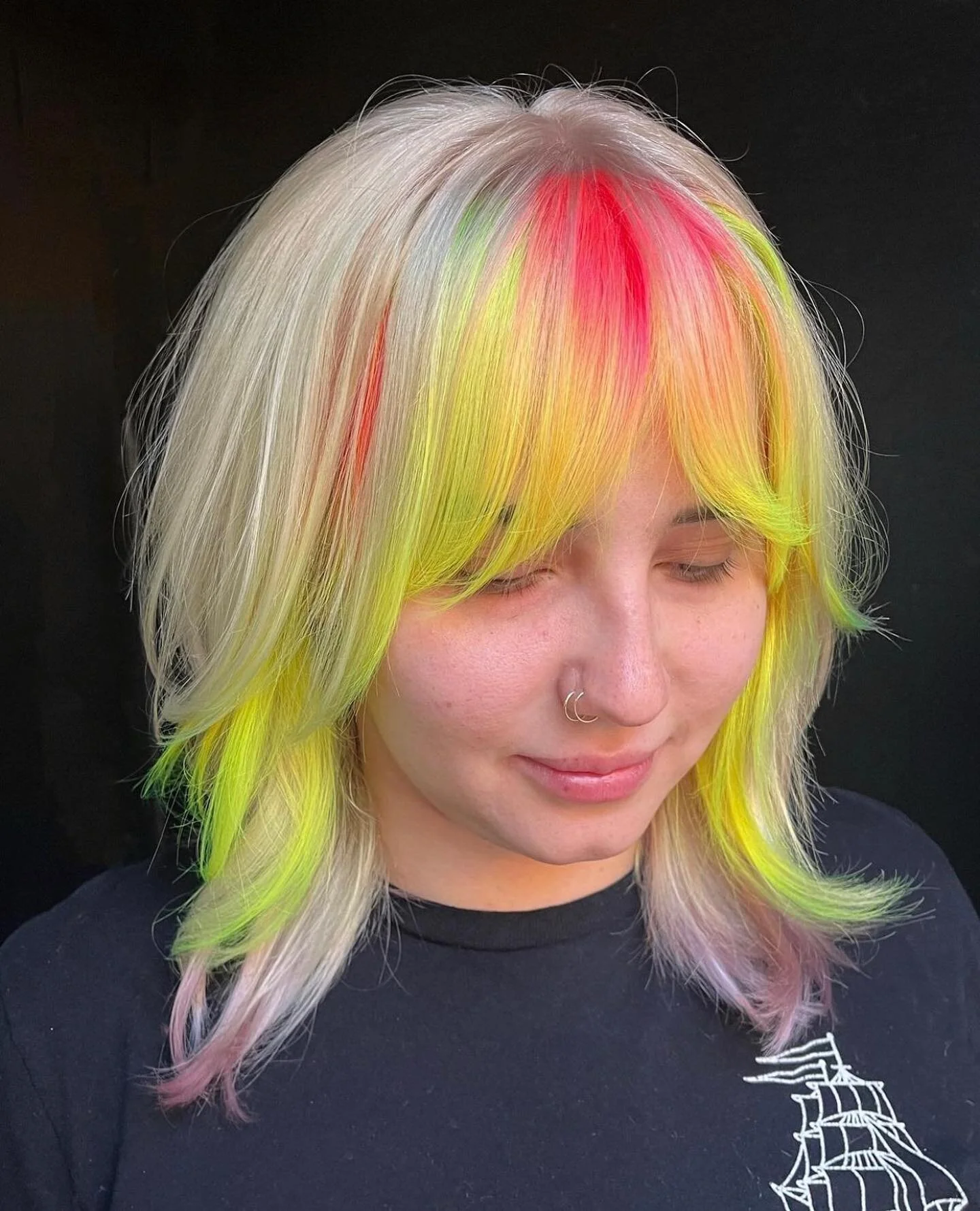 Color | Cut | Style by @deathrayy_ 
.
.
#heavymetalhairsalon #heavymetalhair #hmhs