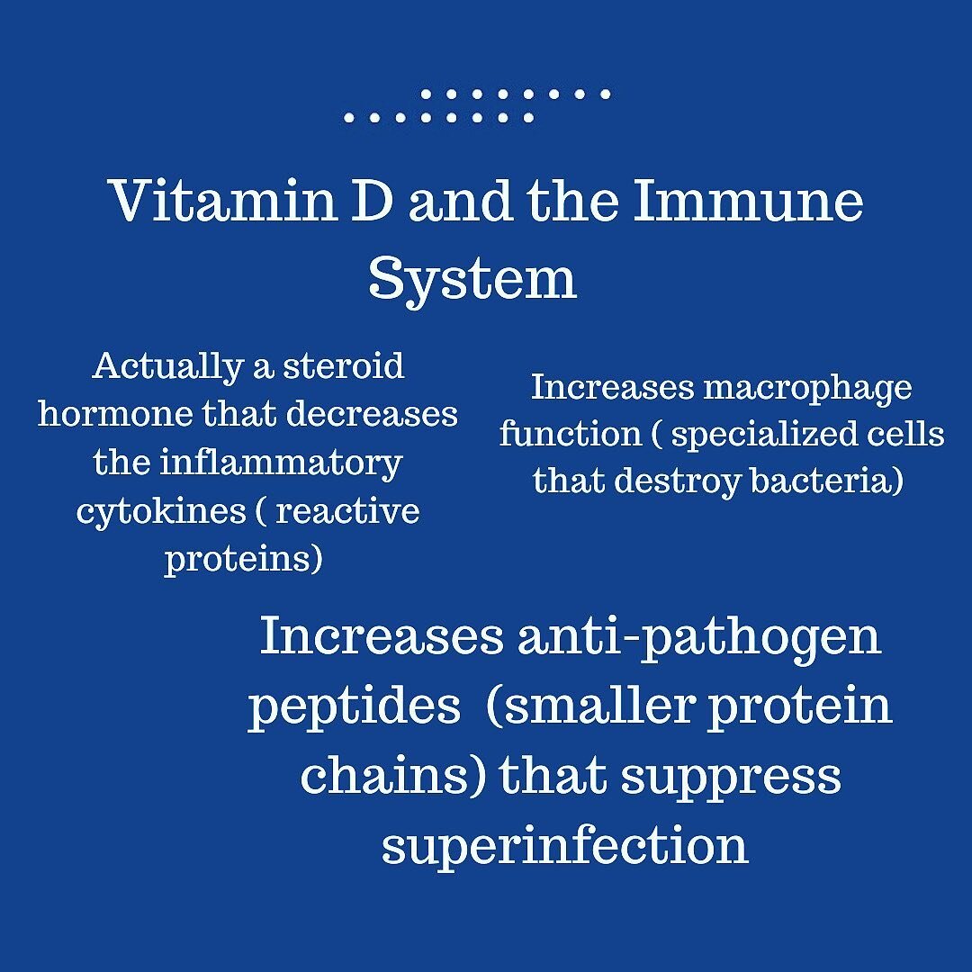 So allow me to geek out because I love science! 🤓

I have known the benefits of Vitamin D aka the &ldquo;sunshine vitamin&rdquo; for several years but lately more research is emerging on the powerful effects  specific to the immune system. 

Basical