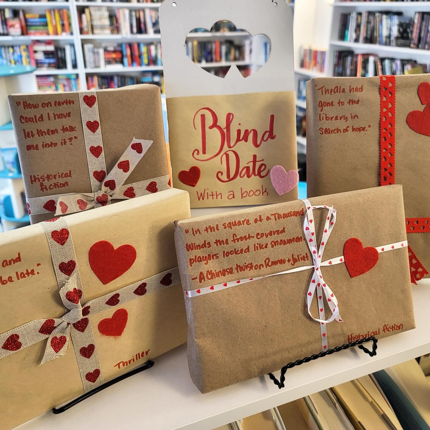 Don&rsquo;t judge a book by its cover!@dogearedbookshampton is offering a #ValentinesDay themed book sale. $5 per book but only the first line of the book is disclosed! Enjoy this fun &ldquo;blind date&rdquo; with a book. 📚❤️